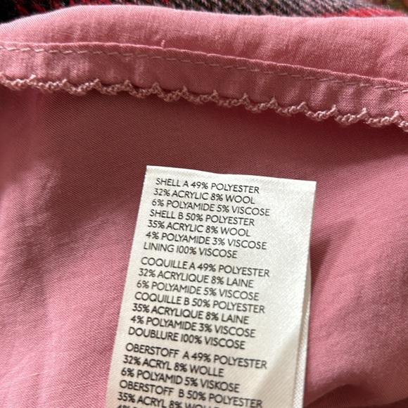 NWT Anthropologie Maeve Pink Combo Plaid Fringe Skirt Women's 10 Petite - Picture 9 of 11